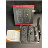 Image 2 : 1 Set of Joycon Controllers for Nintendo Switch - Black Marble Aftermarket Design - Brand New!