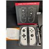 Image 2 : 1 Set of Joycon Controllers for Nintendo Switch - White Marble Aftermarket Design - Brand New!