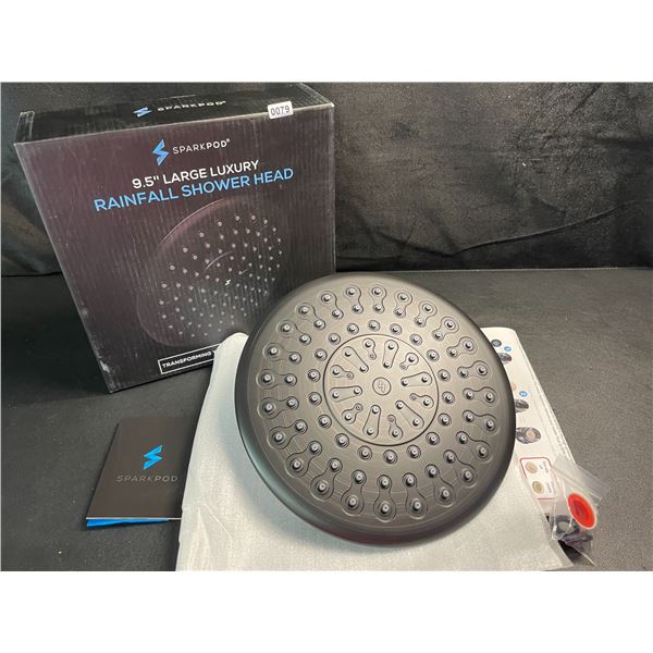 1 Sparkpod 9.5" Large Luxury Rainfall Shower Head - Rubbed Bronze Design - Brand New