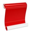 Image 1 : 3 Large Rolls of Permanent Adhesive Vinyl - 12" x 10FT Per Roll - Red - For DIY Crafts/Decor