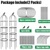 Image 6 : Box of 2 6FT Tall Metal Garden Trellises/Plant Support Towers for Outdoors/Indoor Plants - Brand New