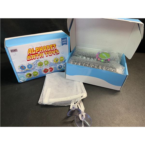 2 Alphabet Floating Bath Toy Sets for Toddlers - New
