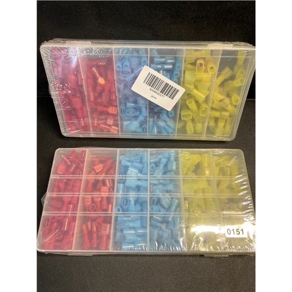2 Packs of Quick Disconnect Male/Female Spade Wire Crimp Terminal Connectors - 200PCS Each - New