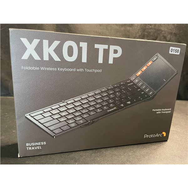 1 ProtoArc XK01TP Foldable Wireless Keyboard with Touchpad - Brand New!