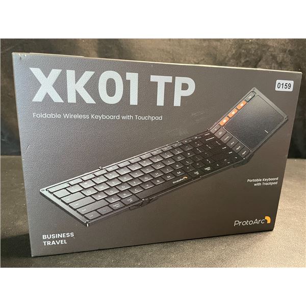 1 ProtoArc XK01TP Foldable Wireless Keyboard with Touchpad - Brand New!