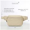 Image 5 : 2 Ododos 2L Belt Bags/Crossbody "Lulu-Dupe" Bags with Adjustable Strap - Beige Colour - New w/ Tags!