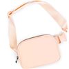 Image 1 : 2 Ododos Belt Bags/Crossbody "Lulu-Dupe" Bags with Adjustable Strap - Peach Colour - New w/ Tags!