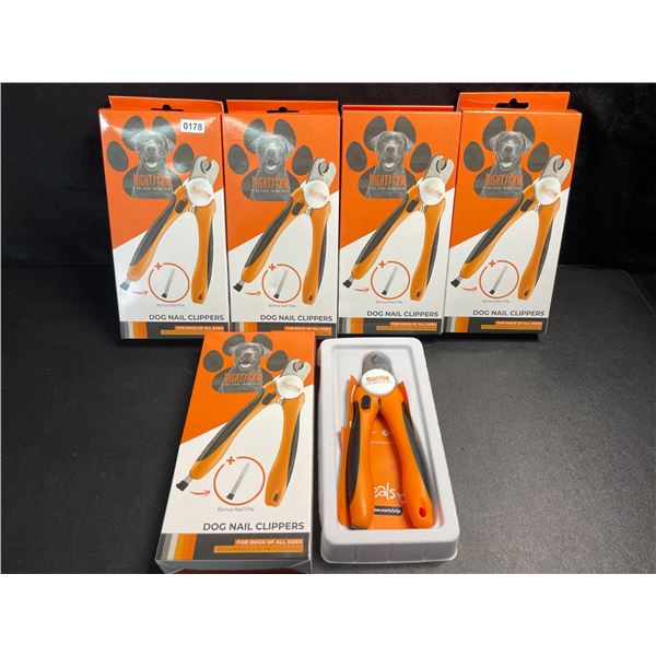 5 MightyPaw Dog Nail Clippers Sets - For Dogs of All Sizes - Brand New