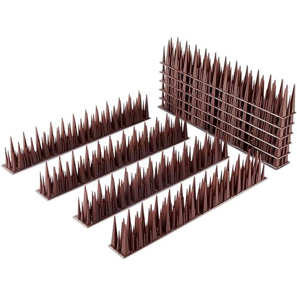 1 Box of Bird Spikes/Bird Deterrent Spikes w/ Multiple Height Spikes - 10 Pack - 15" L x 2.5"H - New