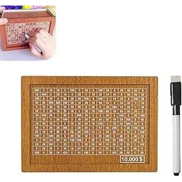 3 Cash Vault Wooden Savings Boxes/Cash Savings Piggy Bank Boxes with Counter - New