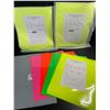 Image 2 : 3 Packs of Neon Heat Transfer Vinyl Sheets - 12"x10" - 12 HTV Sheets Each; For Heat Press Crafts