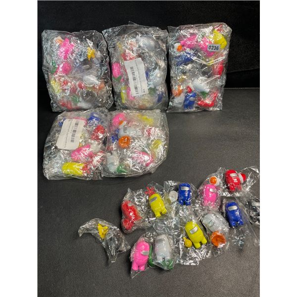 6 Packs of Among-Us Toy Mini PVC Figurines/Toys - 12PCS Per Pack - Assorted Figure Designs - New