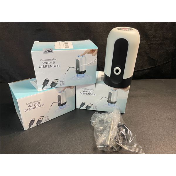 3 Electric Automatic Water Dispensers - Rechargeable - For Easy Dispensing of Beverages - NEW!
