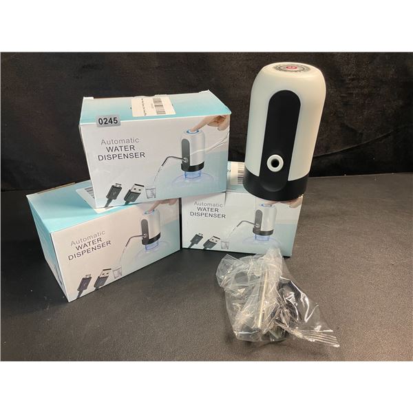 3 Electric Automatic Water Dispensers - Rechargeable - For Easy Dispensing of Beverages - NEW!