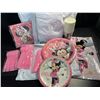 Image 2 : 4 Minnie Mouse Themed Party Supply Sets - Incl. Decor, Cups, Plates, Cutlery, Napkins, etc. - New