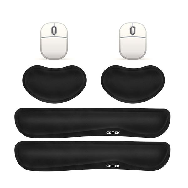 3 Ergonomic Keyboard Wrist Pad and Mouse Wrist Rest Support Sets - 2 Per Pack/6 Sets Total - NEW