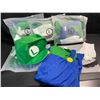 Image 1 : 5 Luigi/Super Mario-Bros Luigi Costumes - Size Large - New