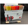 Image 1 : 1 DeSerres Alto Alcohol-Based Ink Twin-Tip Markers Set - 48 Colours - Brand New!!