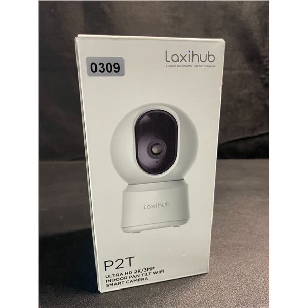 1 Laxihub P2T Ultra HD 2K/3MP Indoor Pan/Tilt WiFi Smart Home Security Camera - New Sealed!