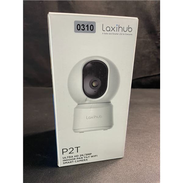 1 Laxihub P2T Ultra HD 2K/3MP Indoor Pan/Tilt WiFi Smart Home Security Camera - New Sealed!