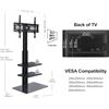 Image 2 : 1 Glass 3-Tier TV Stand with TV Mount for 32" to 65" TV's - NEW IN BOX! (Assembly Req'd)
