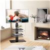 Image 6 : 1 Glass 3-Tier TV Stand with TV Mount for 32" to 65" TV's - NEW IN BOX! (Assembly Req'd)