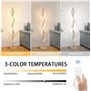 Image 4 : 1 Adisun 40W LED Abstract/Spiral Floor Lamp with Remote Control - Gold; 60" Size - New in Box!