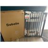 Image 1 : 1 Babelio 36" Size Extra Tall Metal Baby Gate - Pressure Mounted Gate for Stairs - New in Box!