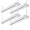 Image 1 : Set of 4 Linkable LED Shop Lights - Long 4FT Size , 4500LM; 40W 5000K LED Ceiling Lights - NEW