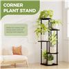 Image 6 : 1 Bamworld 5-Tier Metal Plant Stand for Indoor Plants; Corner Plant Stand - 42" Tall - New in Box