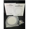 Image 1 : 2 LED Flush Mount Ceiling Lights - Cool White 4000K - Brand New