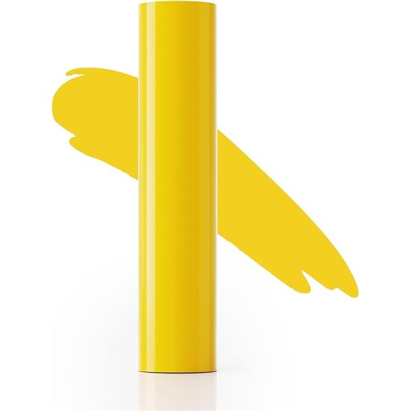 2 Large Rolls of Heat Transfer Vinyl - 12" x 15FT Per Roll; Yellow - For DIY Heat Press Crafts - New