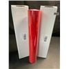 Image 2 : 2 Large Rolls of Heat Transfer Vinyl - 12" x 20FT Per Roll - Red - For DIY Heat Press Crafts - New