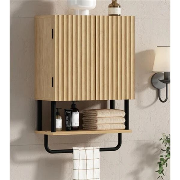 1 Bathroom Wall Cabinet with 2 Doors; Modern Farmhouse Cabinet for Over The Toilet - New In Box!