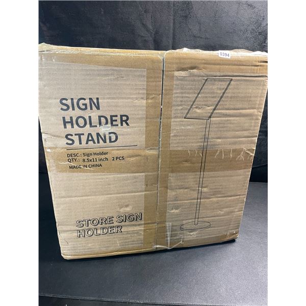 Box of 2 Sign Holder Stands - New In Box
