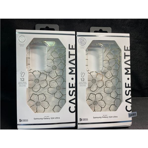 2 Case-Mate Samsung Galaxy S24 Ultra Protective/Drop-Proof Phone Cases - Brand New
