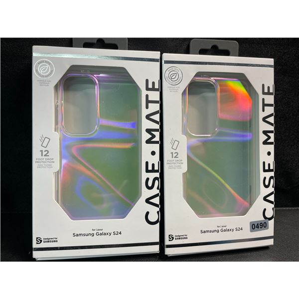 2 Case-Mate Samsung Galaxy S24 Protective/Drop-Proof Phone Cases - Brand New