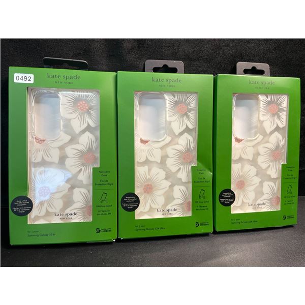 3 Kate Spade New York Phone Cases - 2X For Samsung Galaxy S24 Ultra & 1X Samsung Galaxy S24+ - NEW