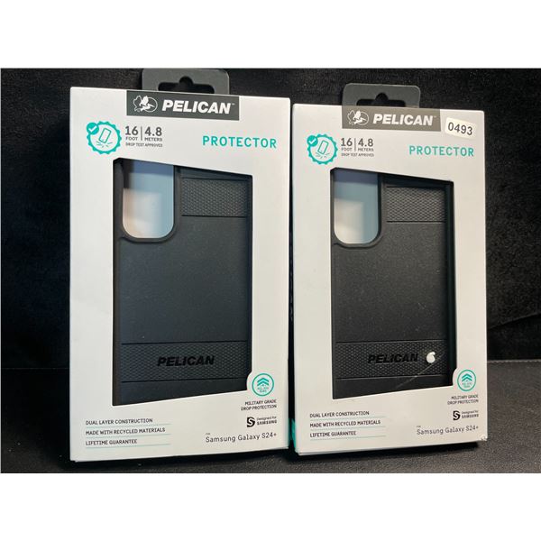 2 Heavy-Duty Pelican Brand Protective Phone Cases for Samsung Galaxy S24+ - Brand New