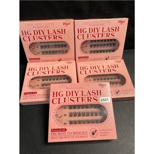 5 Packs of DIY Lash Clusters - Natural 01 - Brand New