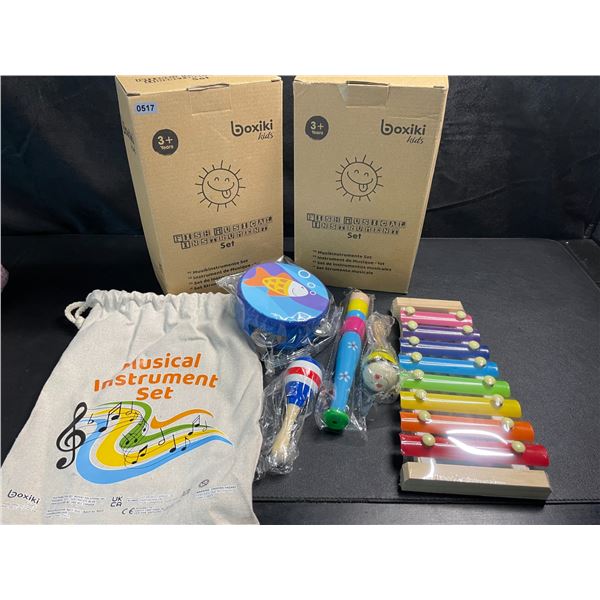 2 Boxiki Kids Musical Instrument Toy Sets - For Ages 3+ - Brand New