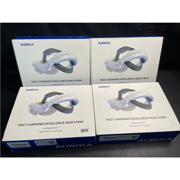 4 Aubika Fast Charging Excellence Head Straps for Meta Quest 3 VR Headset - New
