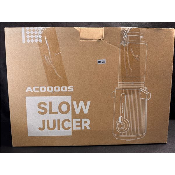 Acoqoos Cold Press Slow Juice Machine - Open Box