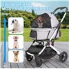 Image 5 : Betsocci Grey Pet Stroller - Open Box