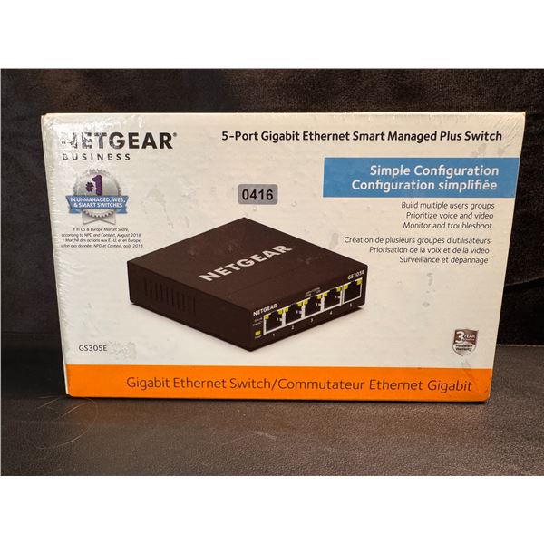Netgear Gigabit Ethernet Switch - New