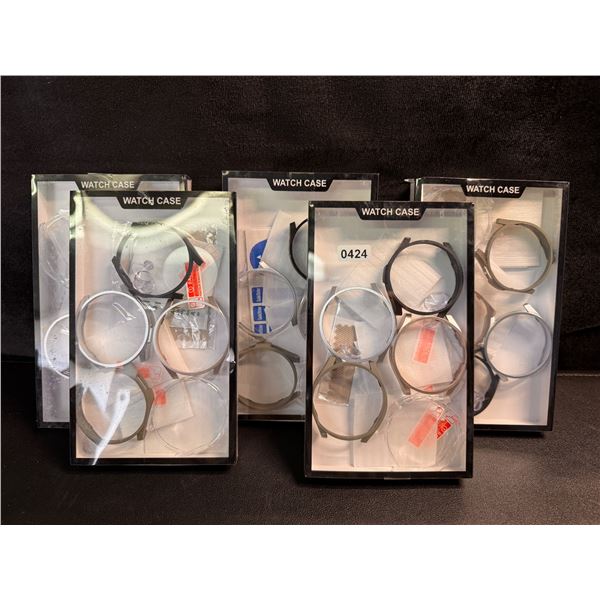 5 Packs of Assorted Colour Watch Cases for Samsung Galaxy Watch 6 43mm - New