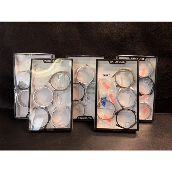 5 Packs of Assorted Colour Watch Cases for Samsung Galaxy Watch 6 43mm - New