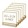 Image 3 : Gold Frame Acrylic Sign Holders - 6 Pack - New