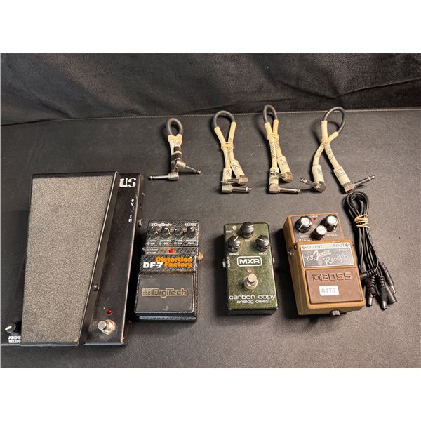 Large Effects Pedals Lot with Audio Cabling - Used