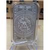 Image 3 : Lot 105-1) 1 oz  Aztec Calendar Silver bar